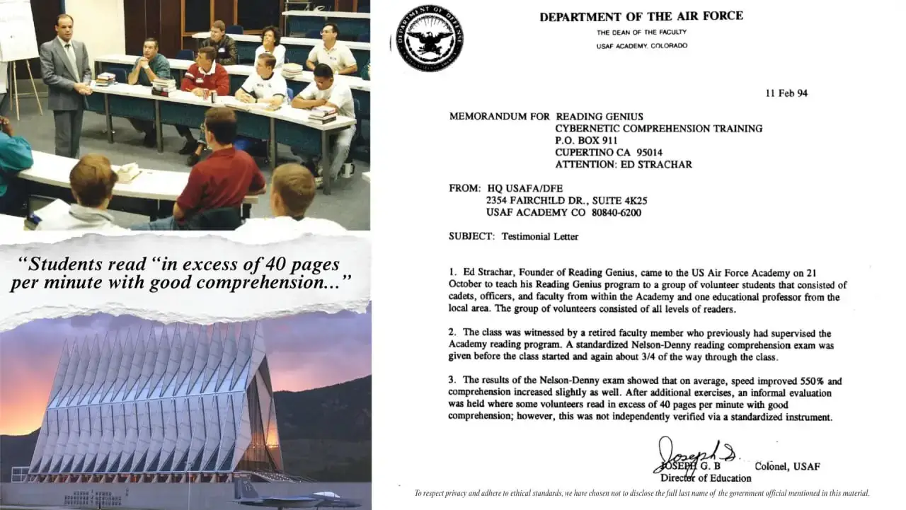 Ed Strachar Teaching at the U.S. Air Force Academy. Live Behind-the-Scenes Shots!