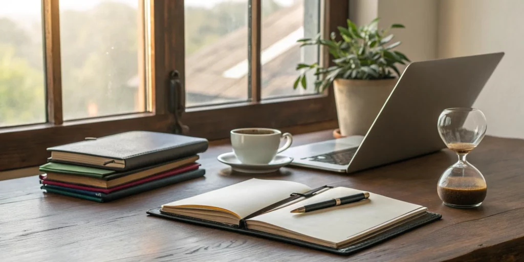 5 Approaches to Learning Skills for Peak Performance 3 A study desk with tools for implementing different approaches to learning skills.